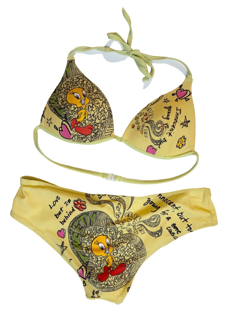 Tweety Italian Y2K cartoon bikini