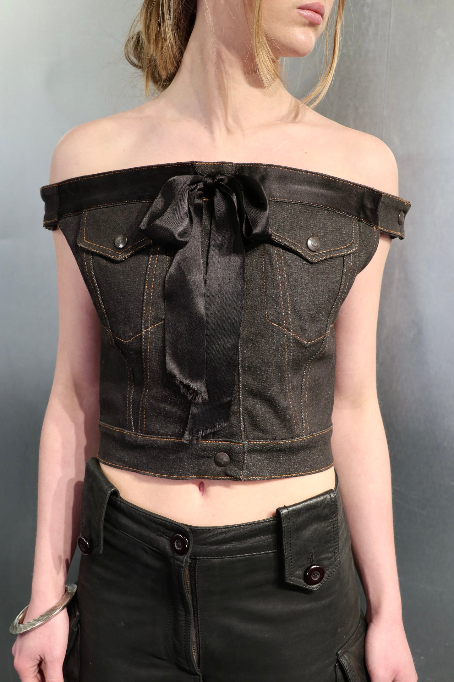 1990's Gaultier Junior Denim Corset