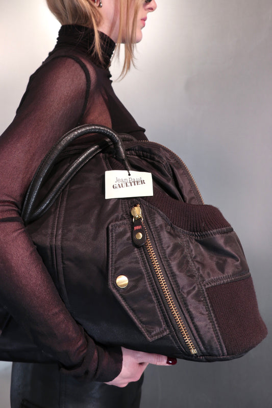 Jean Paul Gaultier Bomber Bag c.Early 2000