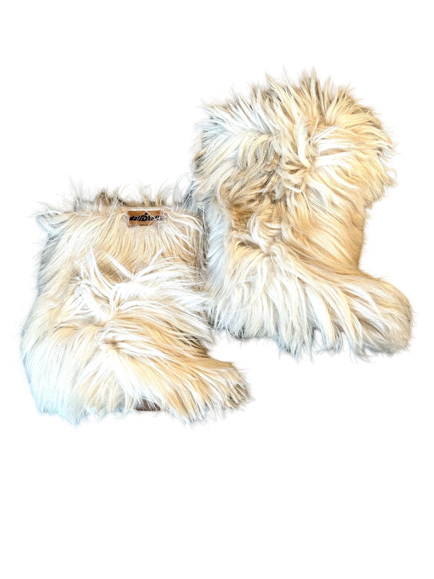 Cream Y2K yeti boots