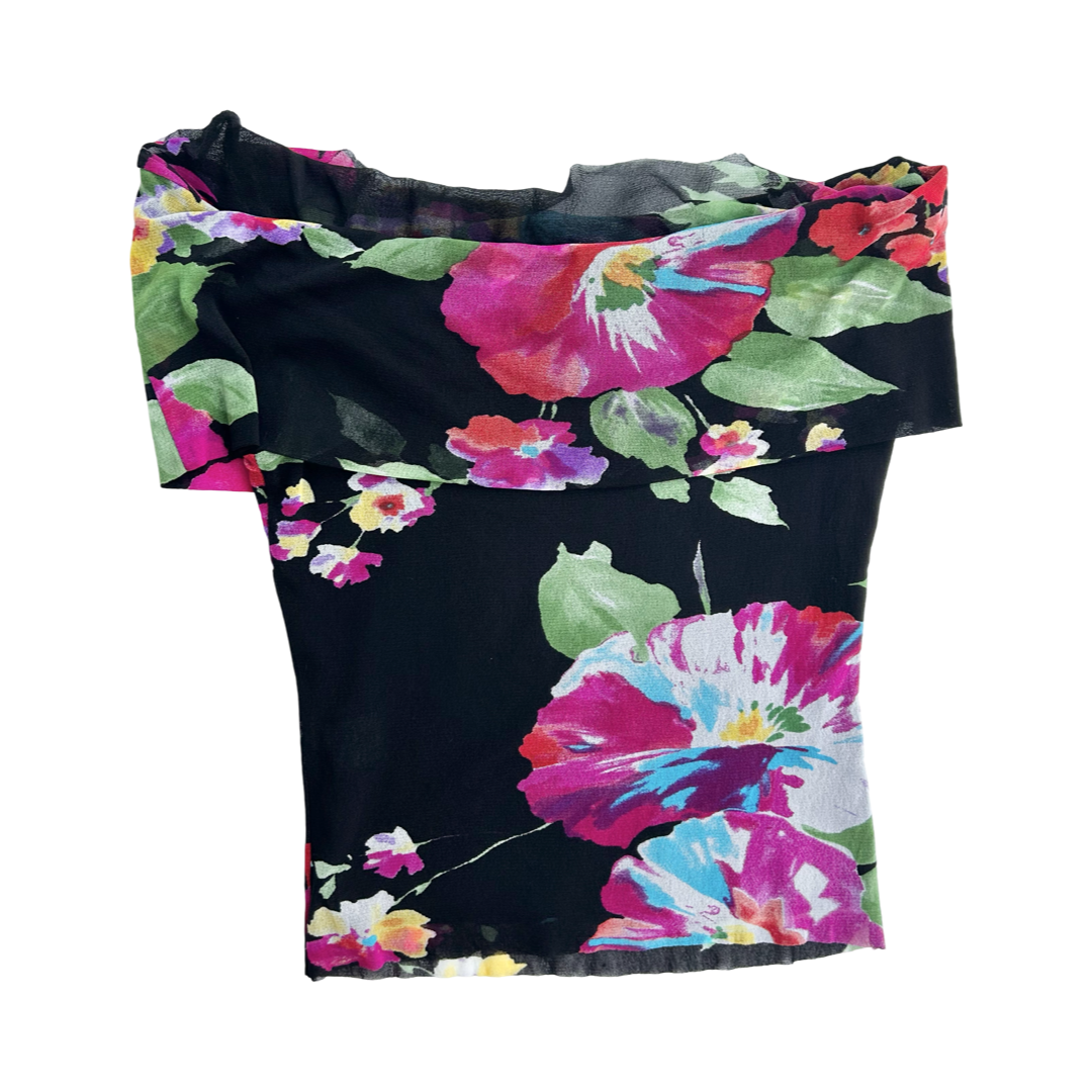 Italian mesh floral summer set