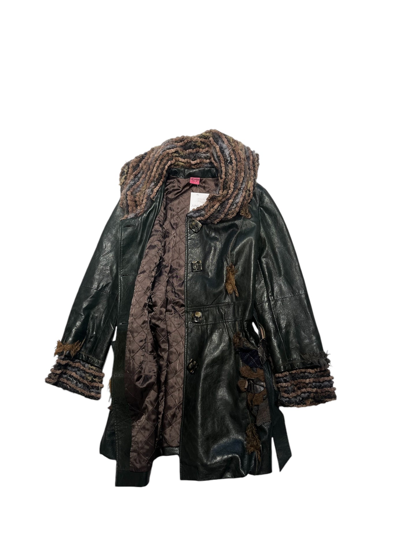 Save The Queen leather coat