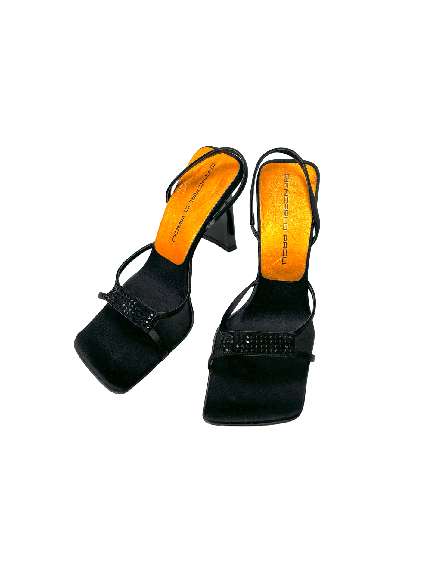 90’s Giancarlo Paoli bejeweled strap mules