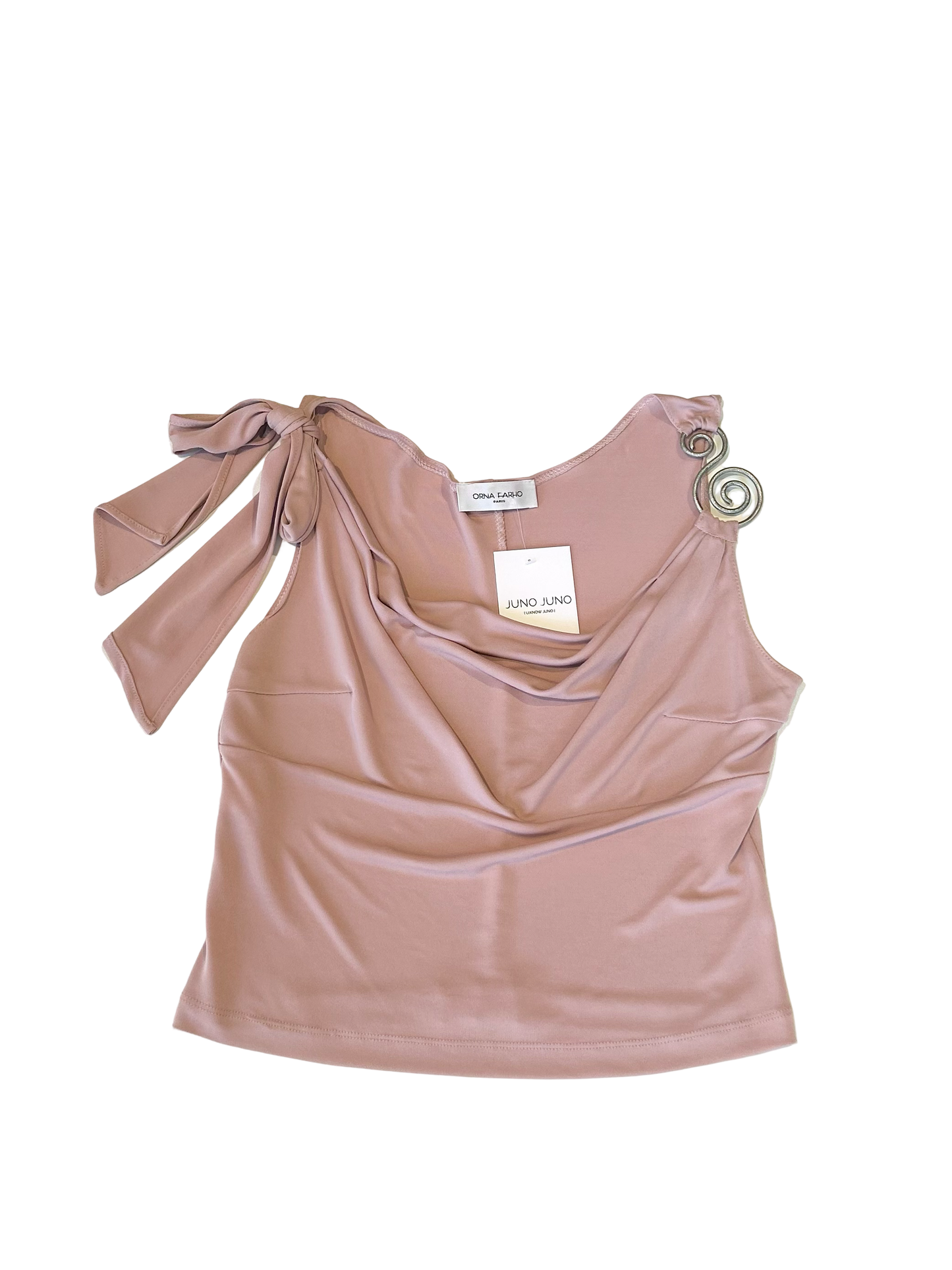 Orna Farho layered asymmetrical pink set
