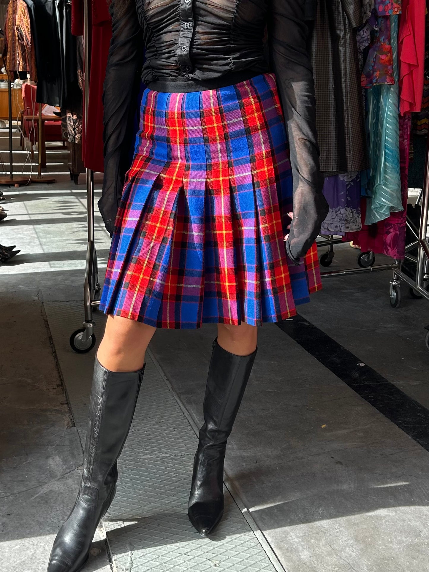 ESCADA wool pleated skirt
