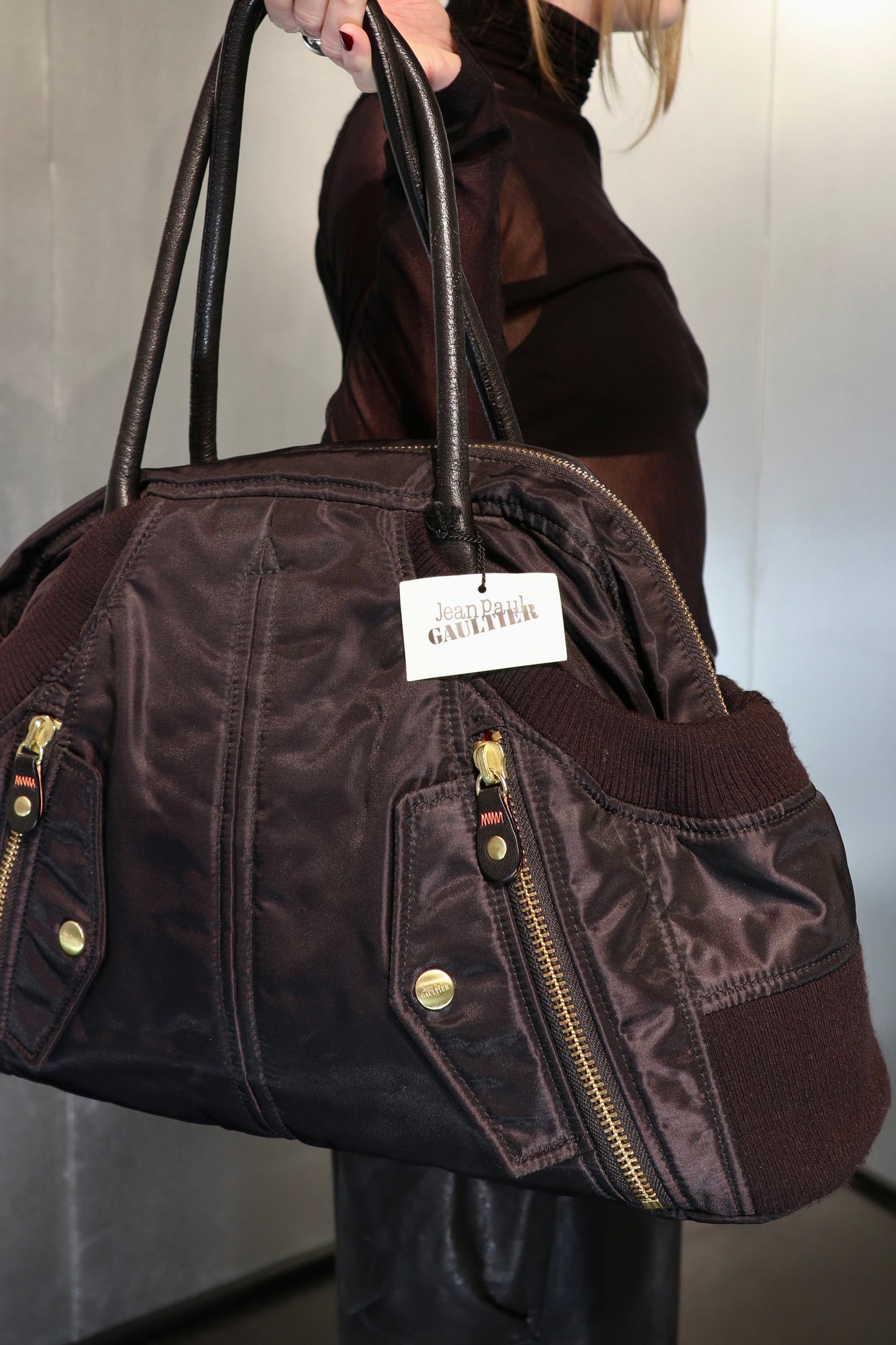 Jean Paul Gaultier Bomber Bag c.Early 2000