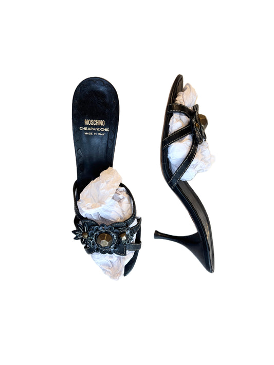 Moschino Couture Embellished Mules