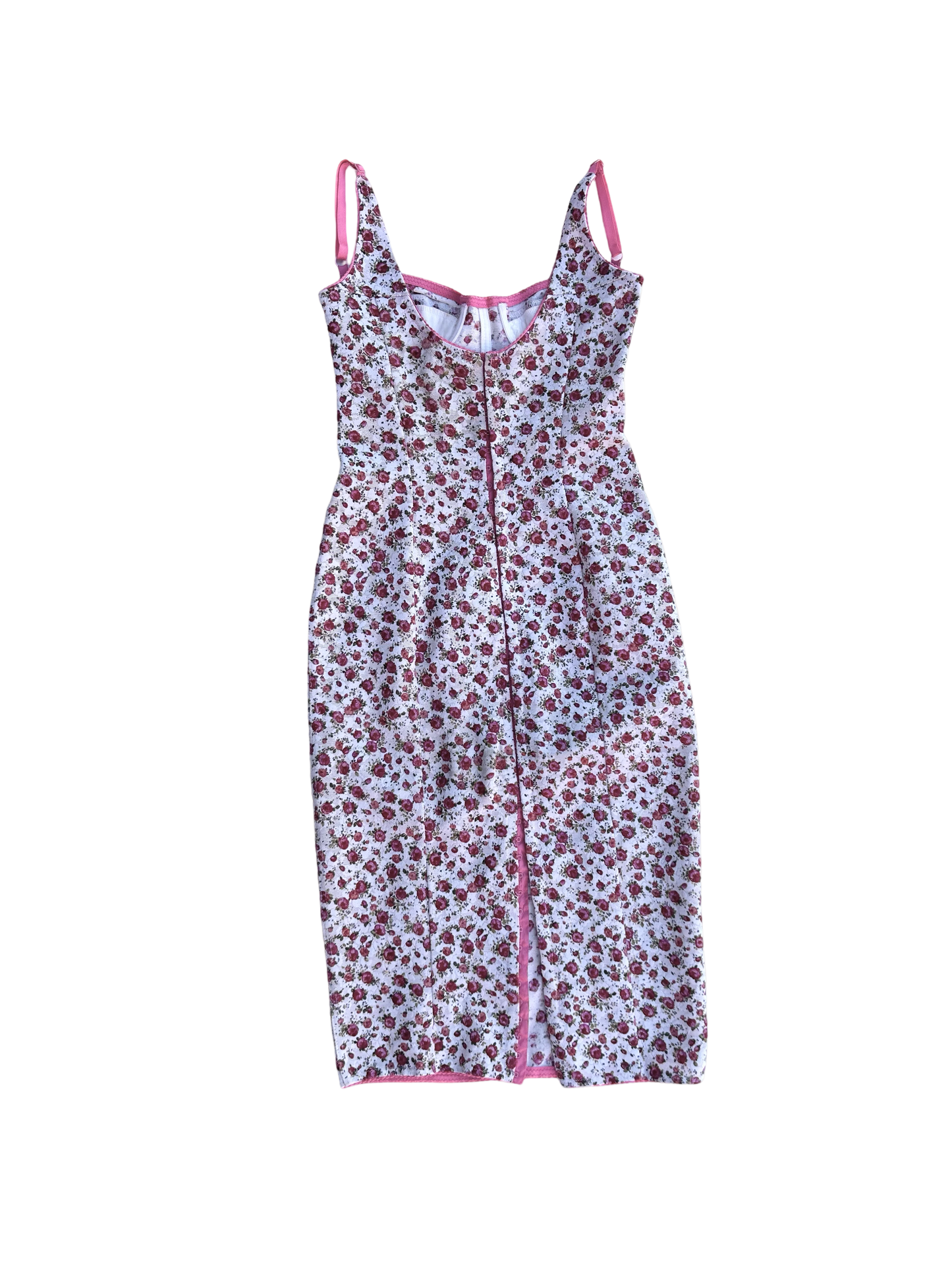 Dolce & Gabbana Floral Corset Slip Dress Early 2000s Romance