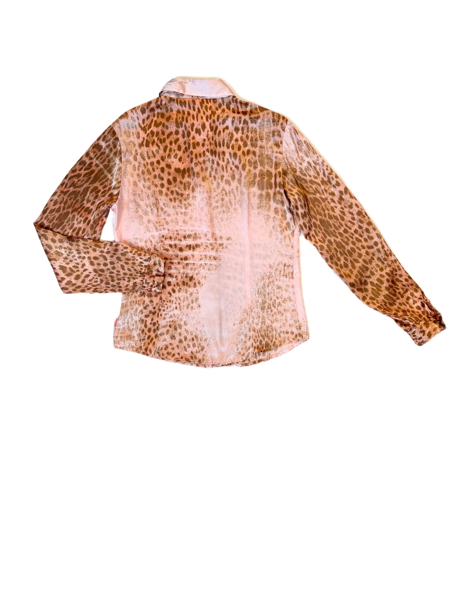 Roberto Cavalli Angels 2002 Leopard Blouse