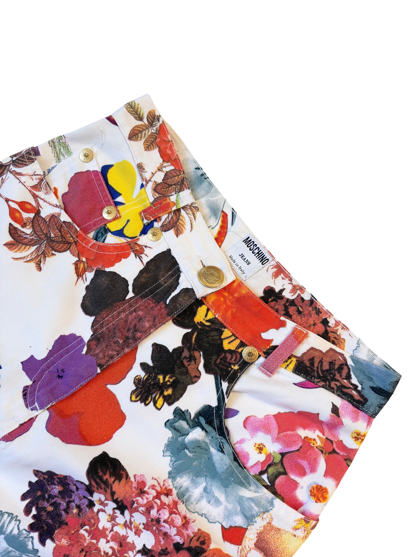 Moschino Jeans Floral Midi Skirt