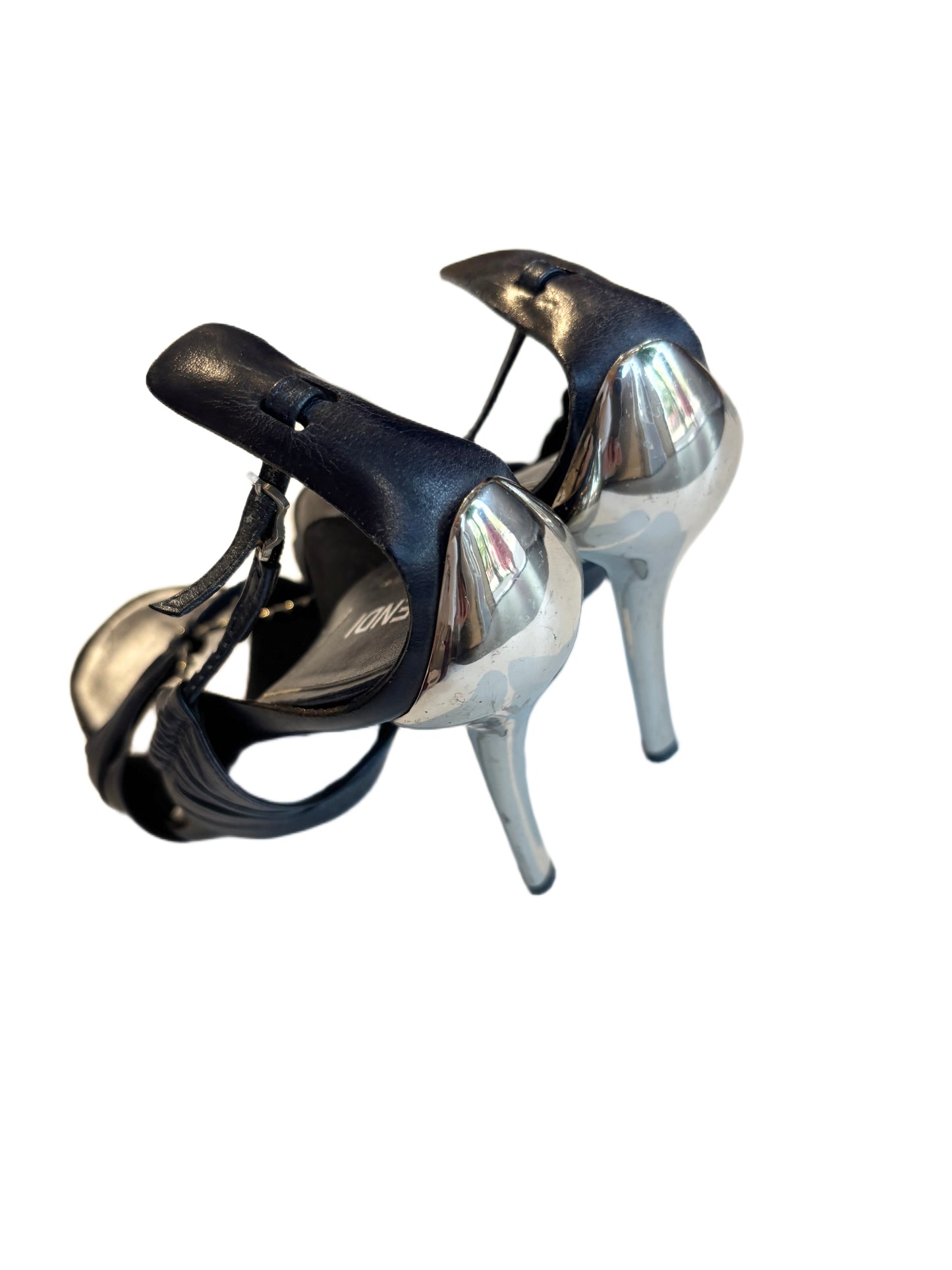 Futuristic Fendi Strappy Heels