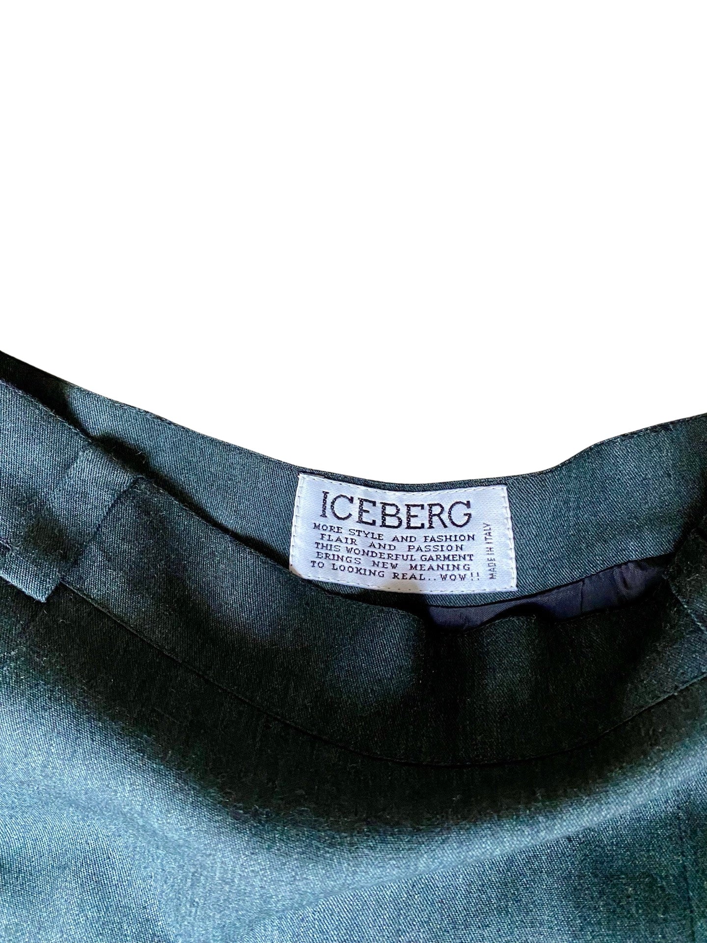 ICEBERG Pleated Dark Grey Trousers 90’s
