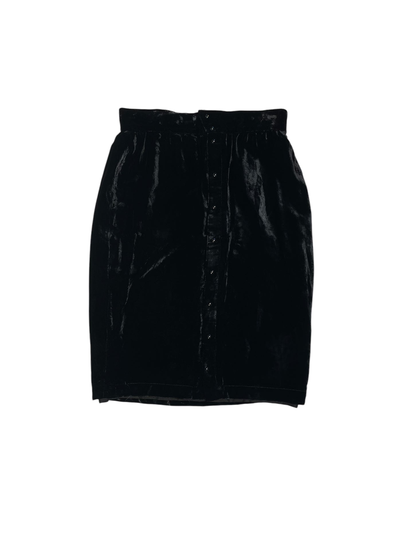 Mugler velour pencil skirt