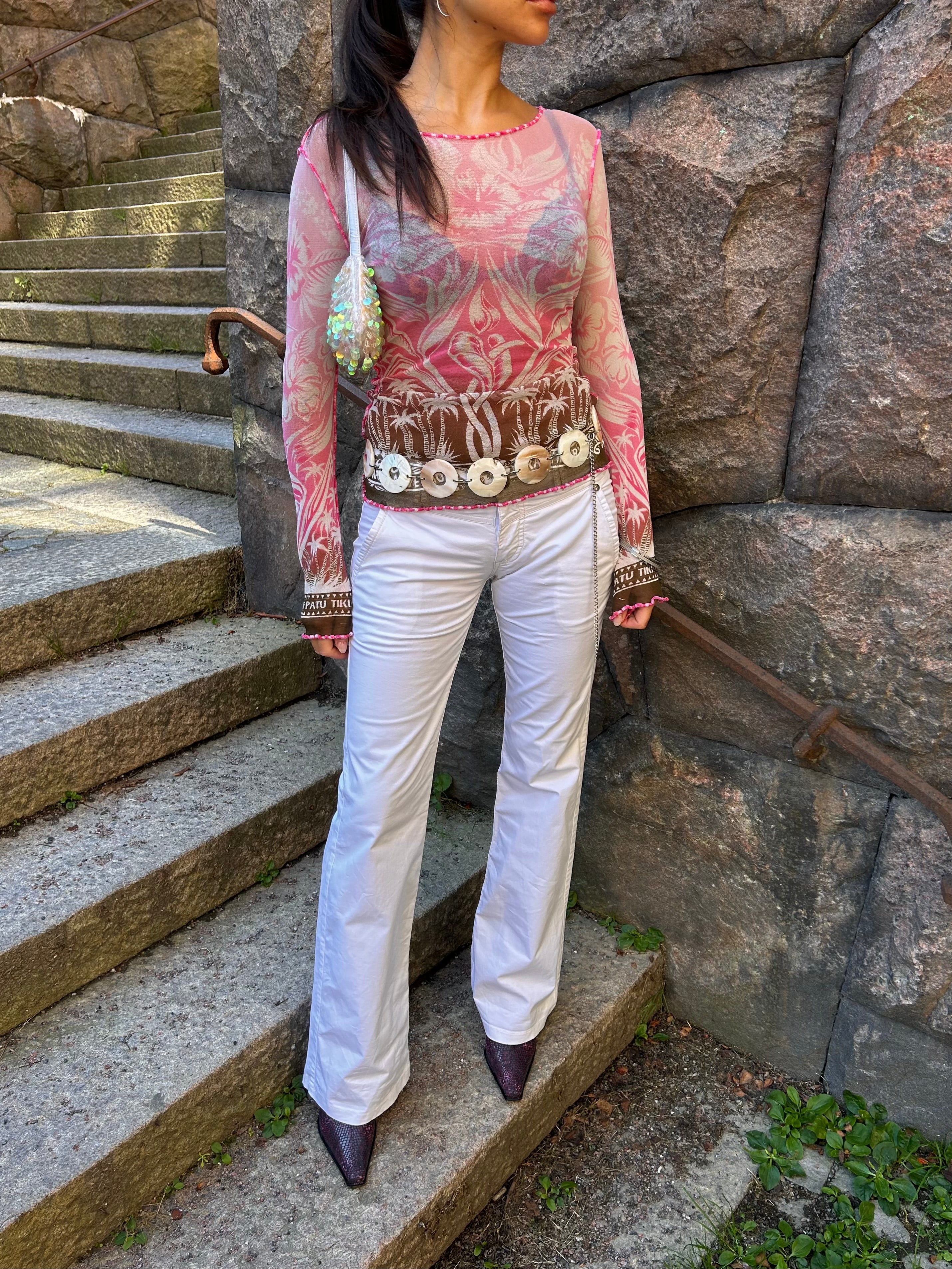 Jean Paul Gaultier Hawaii mesh top – Juno Juno Shop