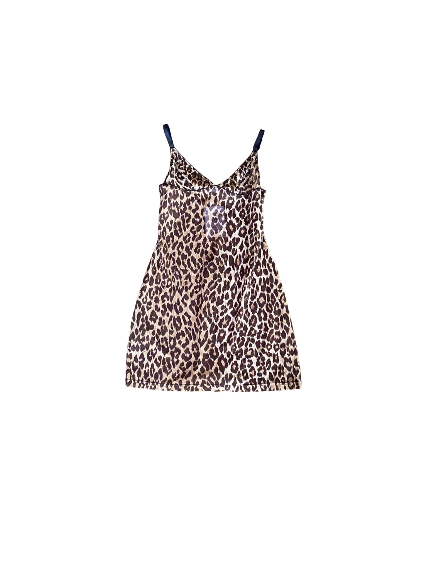 D&G Sheer Cheetah Mini Dress Y2K
