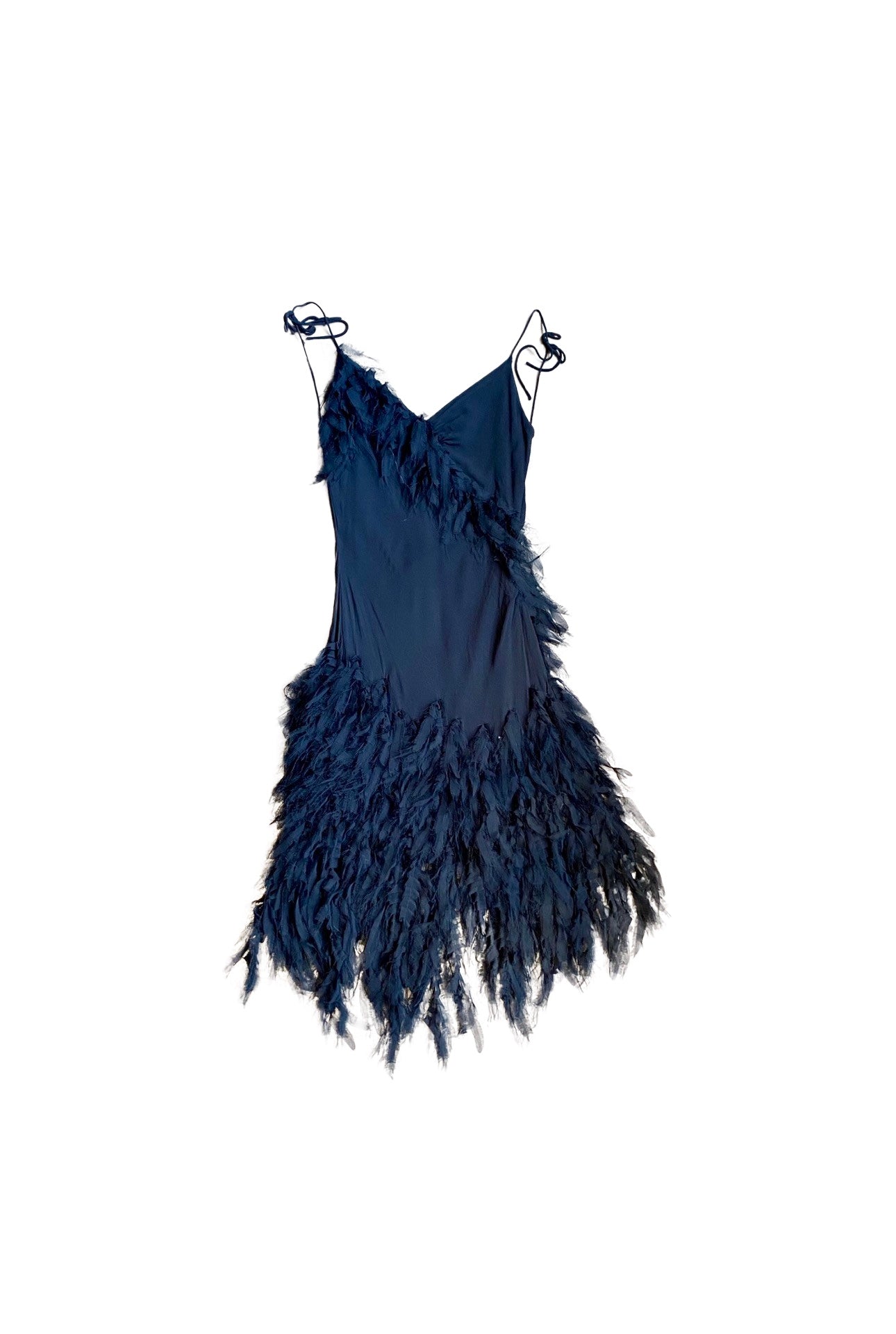 Silk Couture Low back Y2K Frill Dress