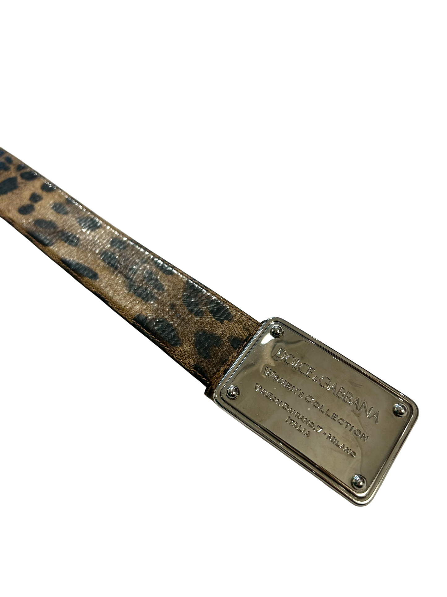 Dolce & Gabbana Cheetah-Print Belt