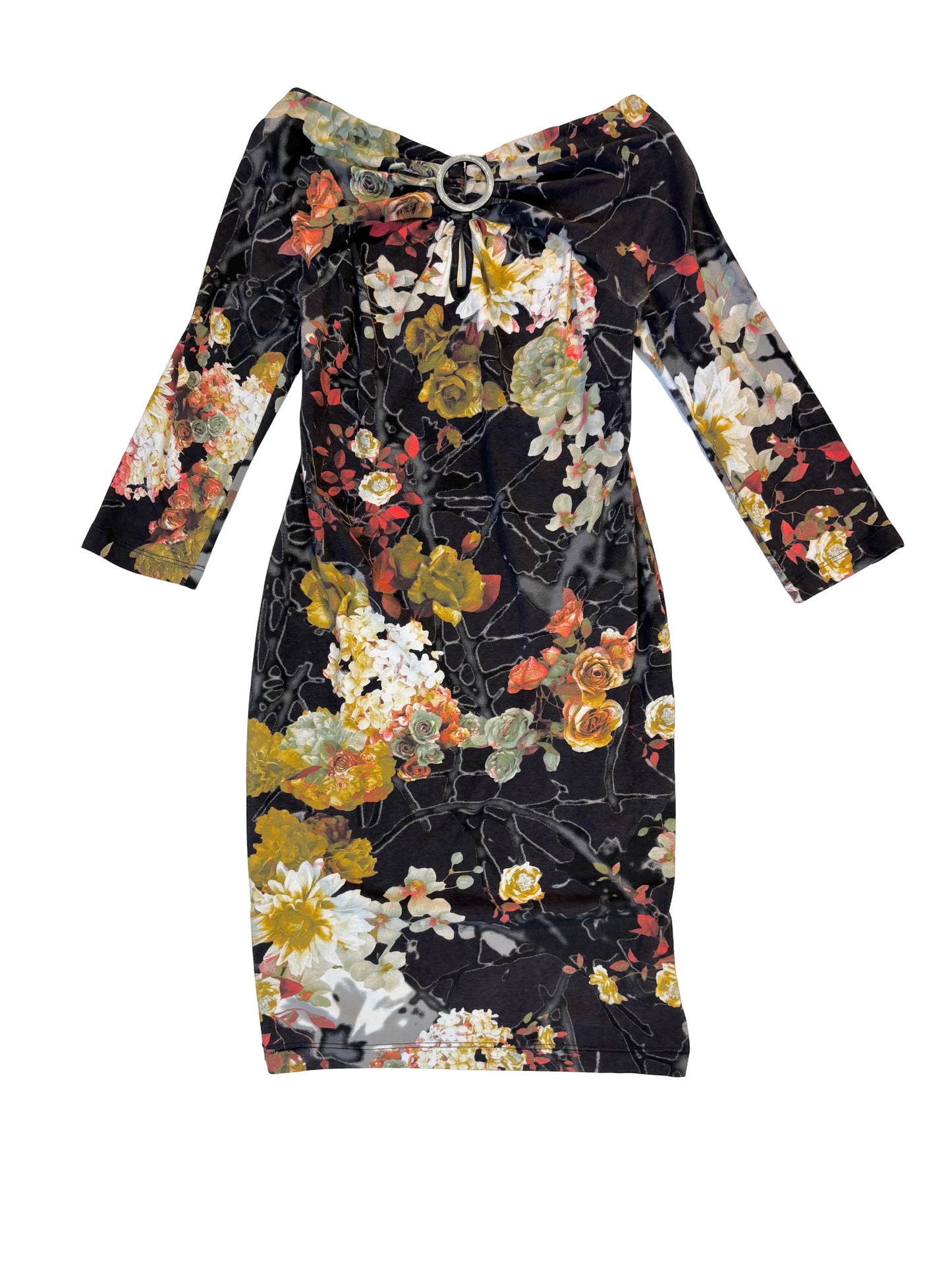 Vintage Roberto Cavalli Floral Bodycon 2000s Seductive Drama