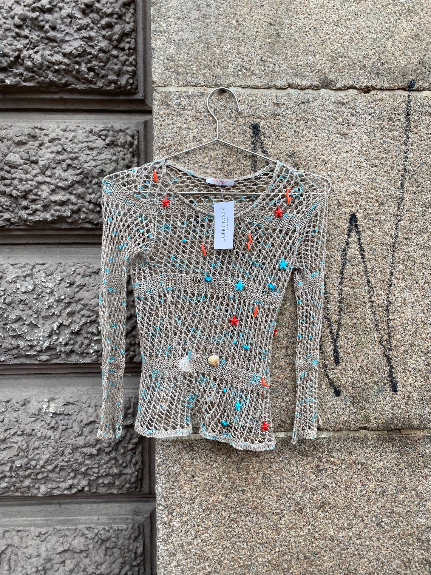 Laura Biagiotti Seashell Net Top 1990’s