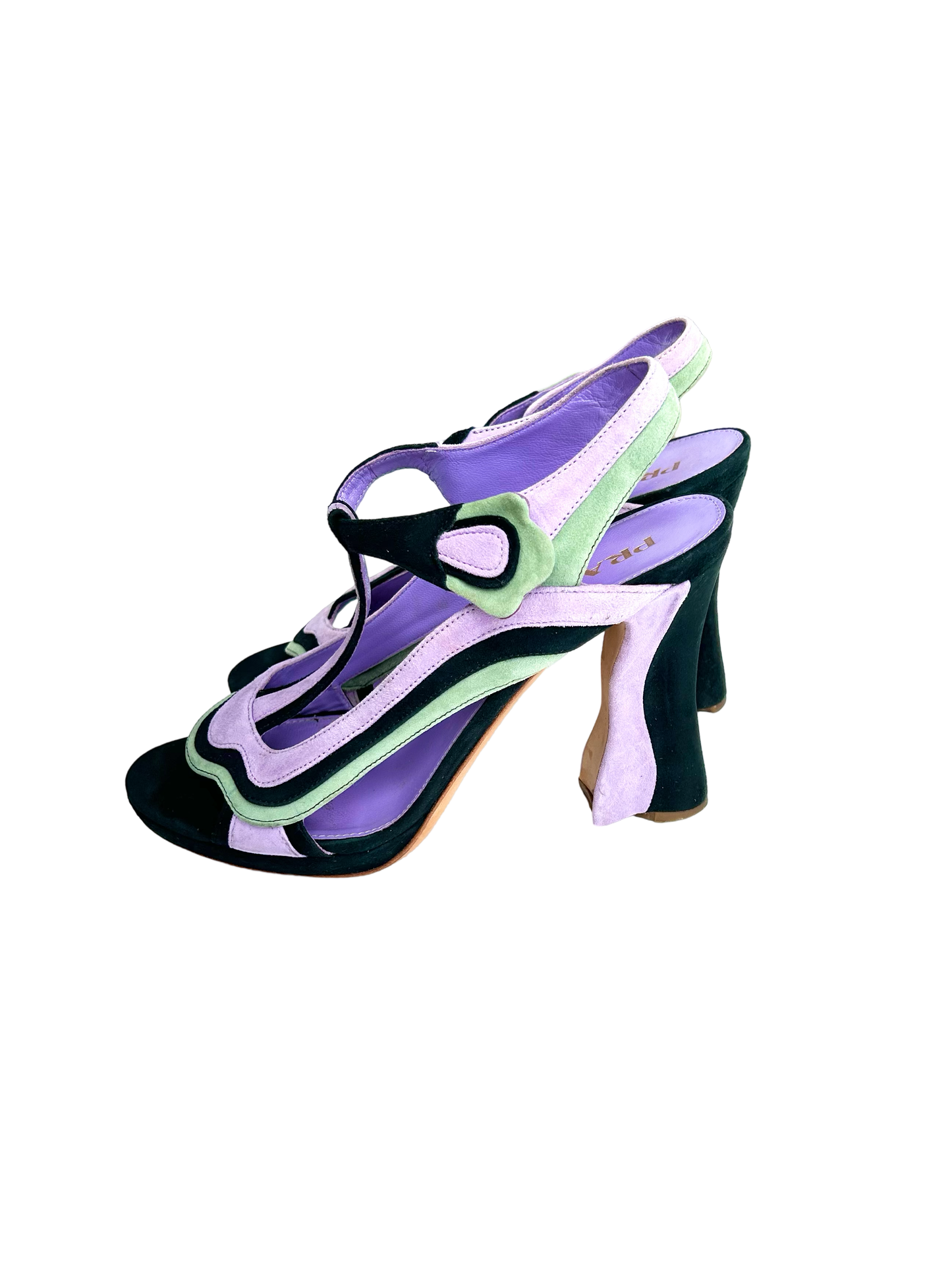 Iconic Prada S/S 08 fairy suede heels