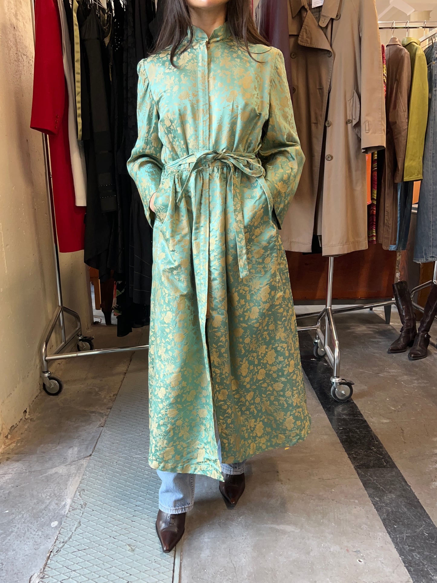 1940’s satin dressing gown