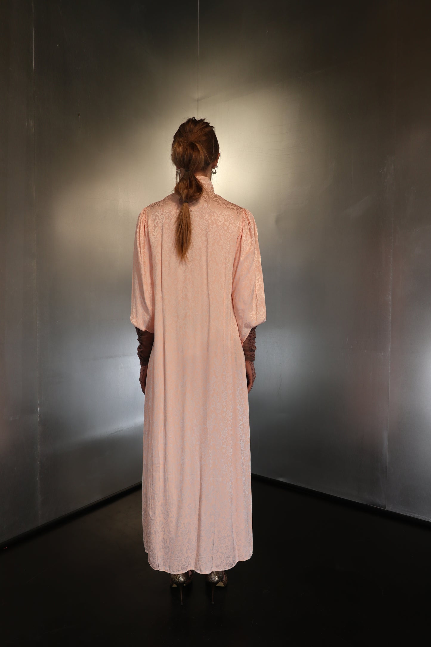 Rare Vintage High Collar Gown