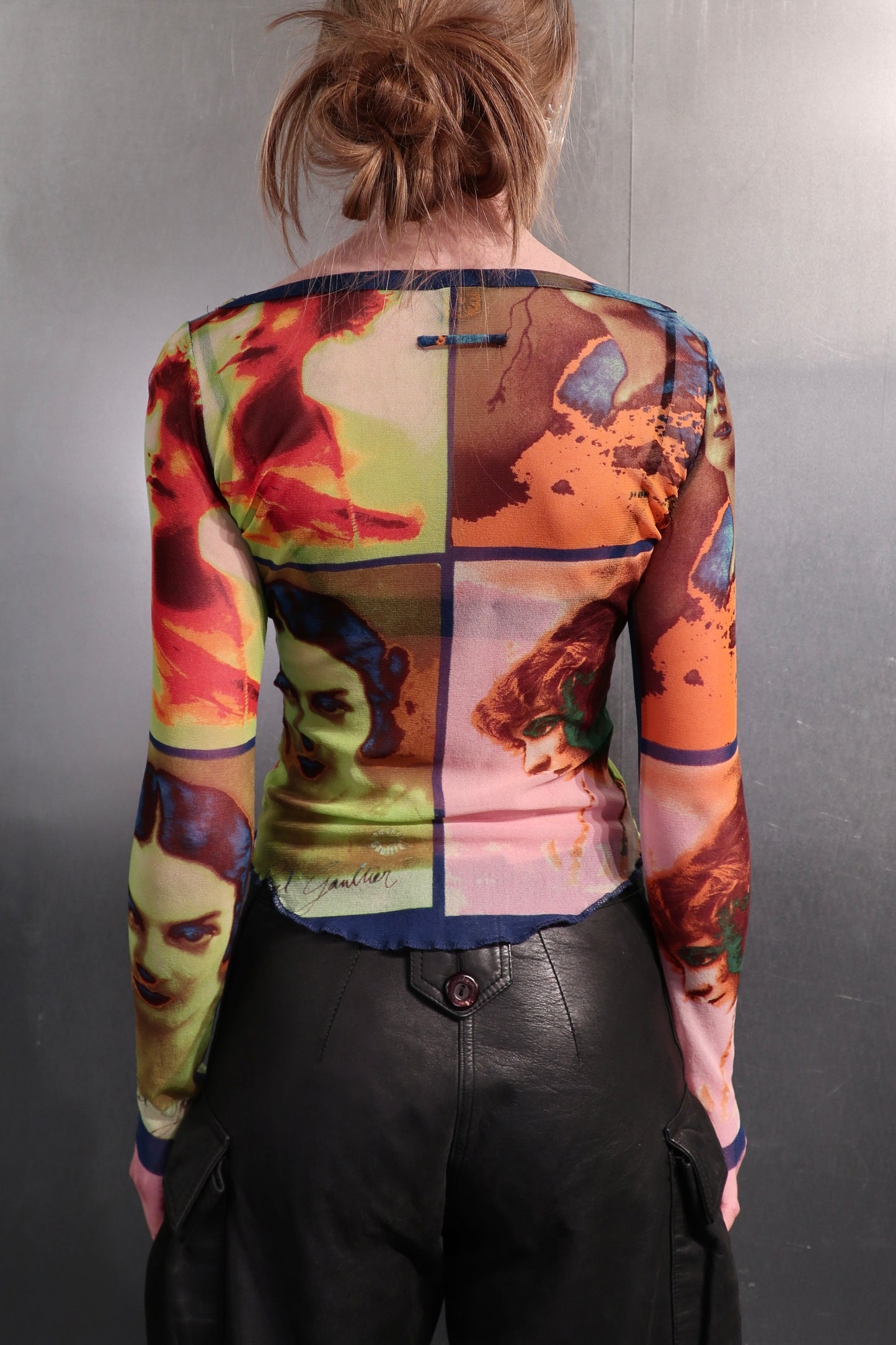 SS 2002 Jean Paul Gaultier ”Divina Marchesa” Abstract Mesh Top