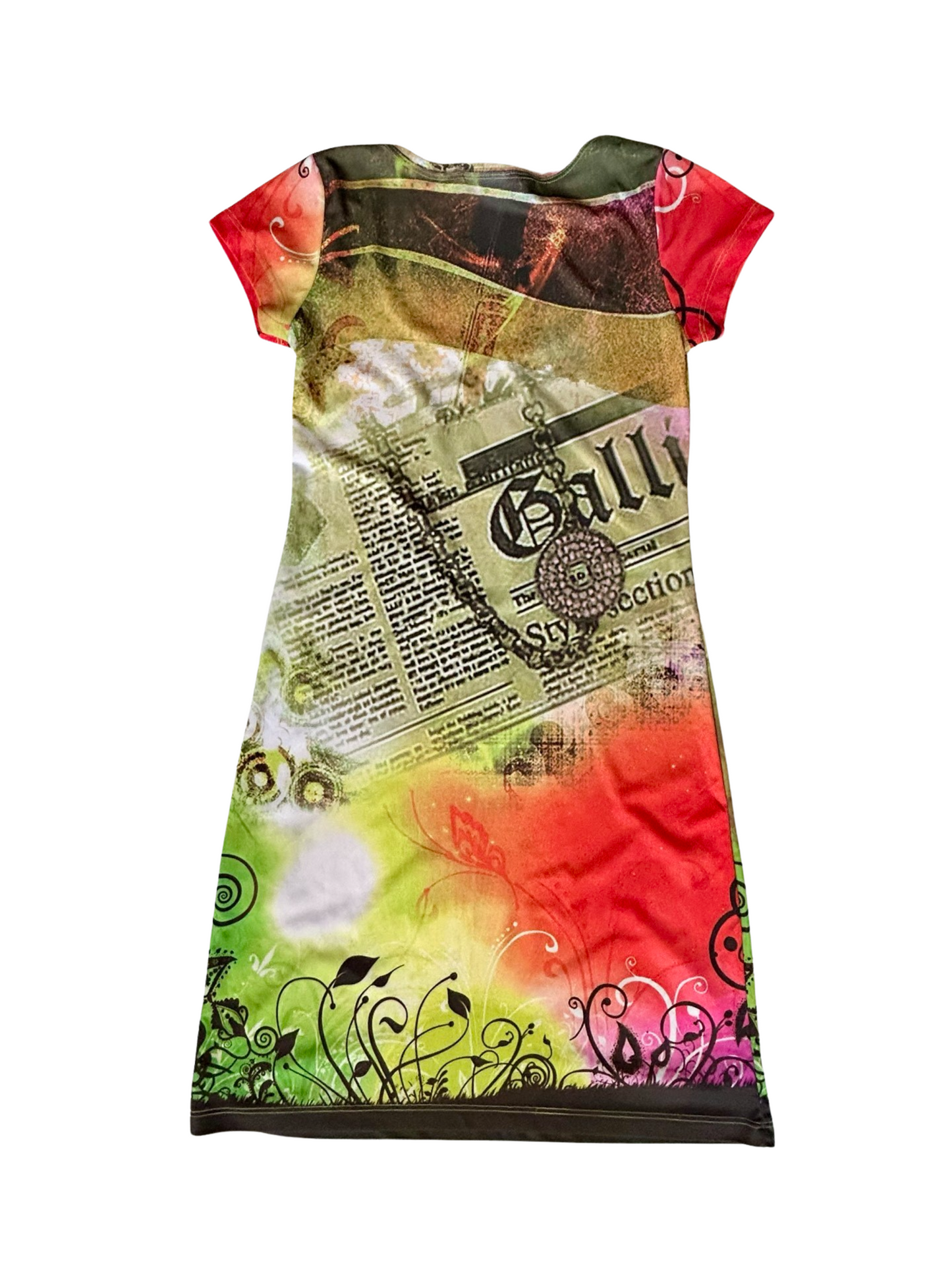 Iconic John Galliano newspaper dress