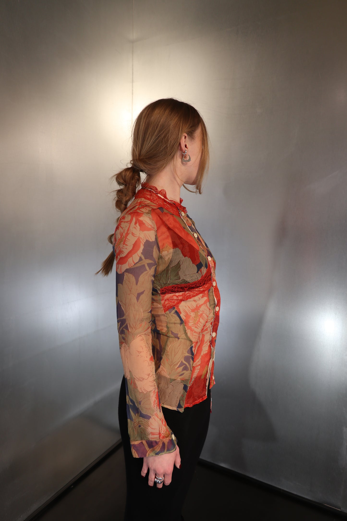 2000’s Dolce & Gabbana Silk Flower Blouse