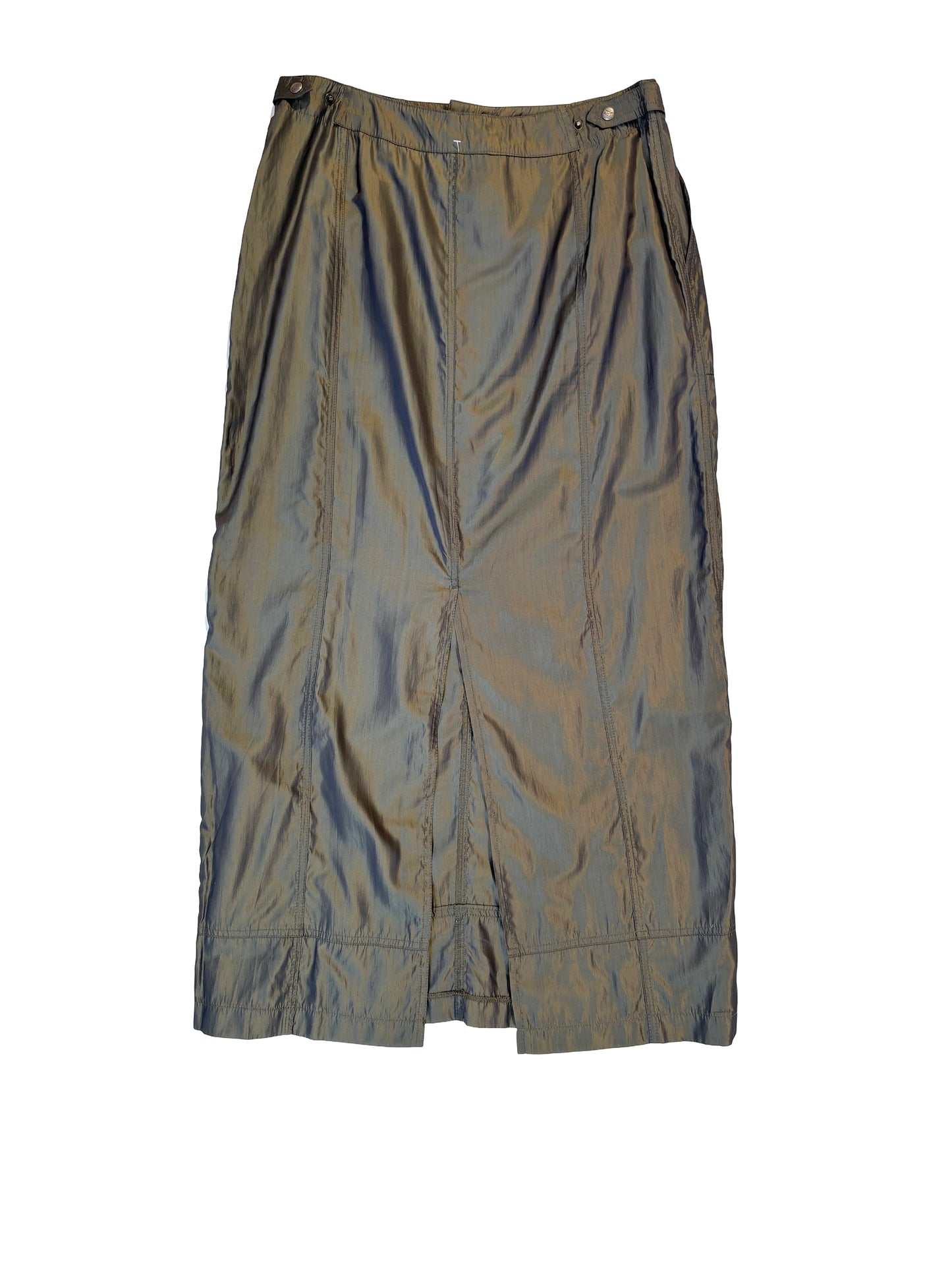 Dark Green Utility Vest & Skirt Set