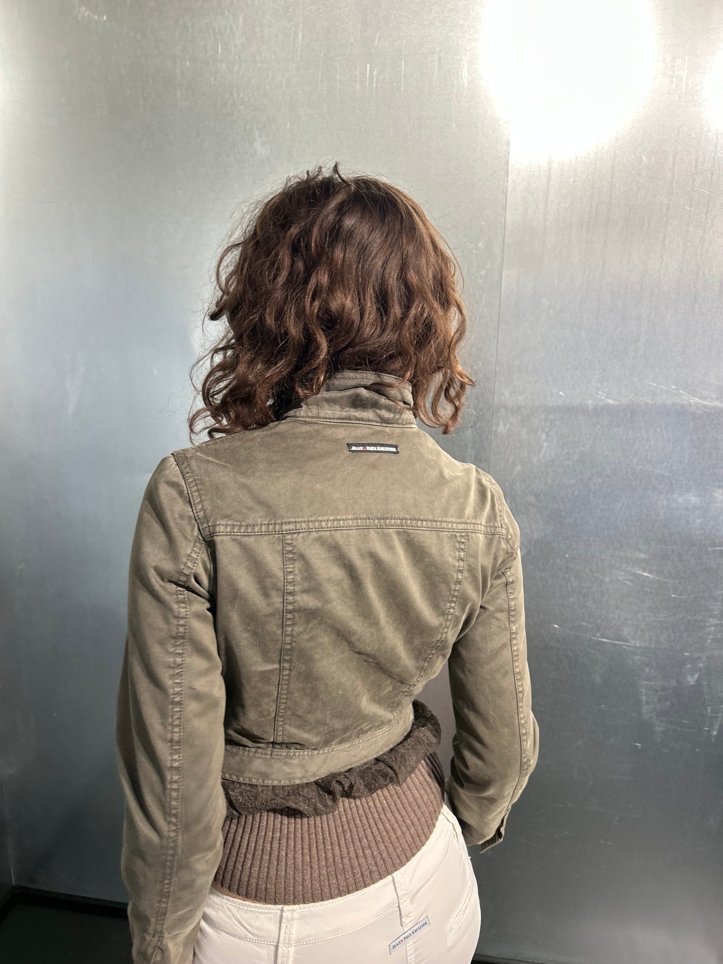 Gaultier Jeans Cropped Utility Jacket