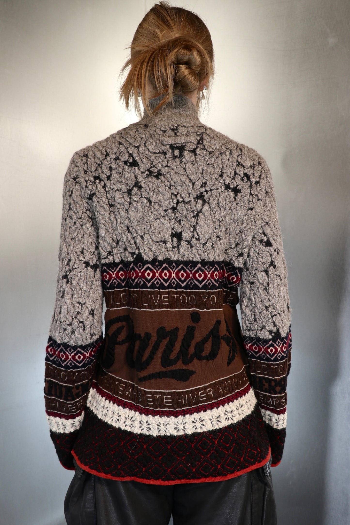 Gaultier Maille Too Wild To Live To Young To Die Knit Sweater A/W1995