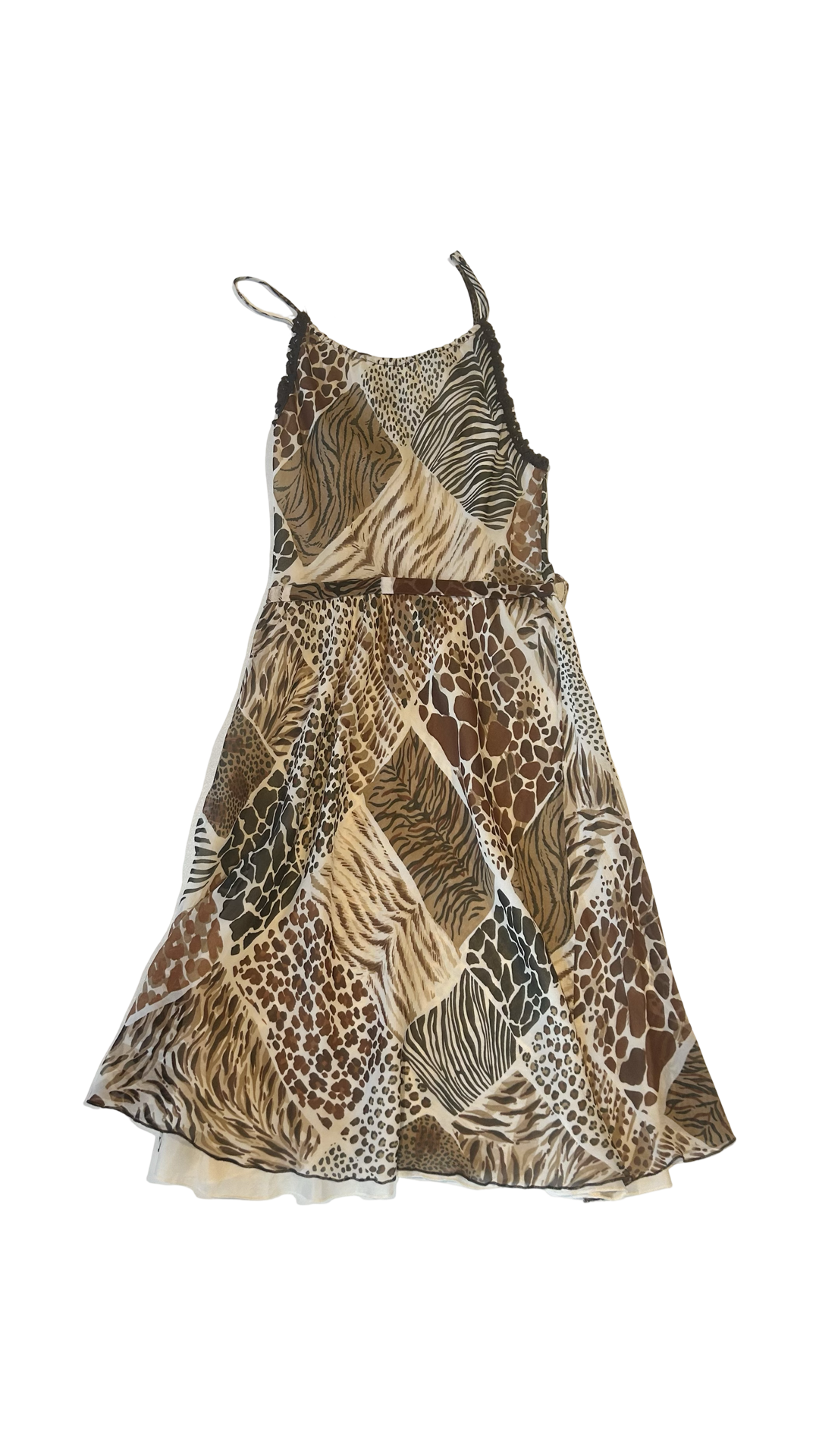 Moschino animal print silk dress