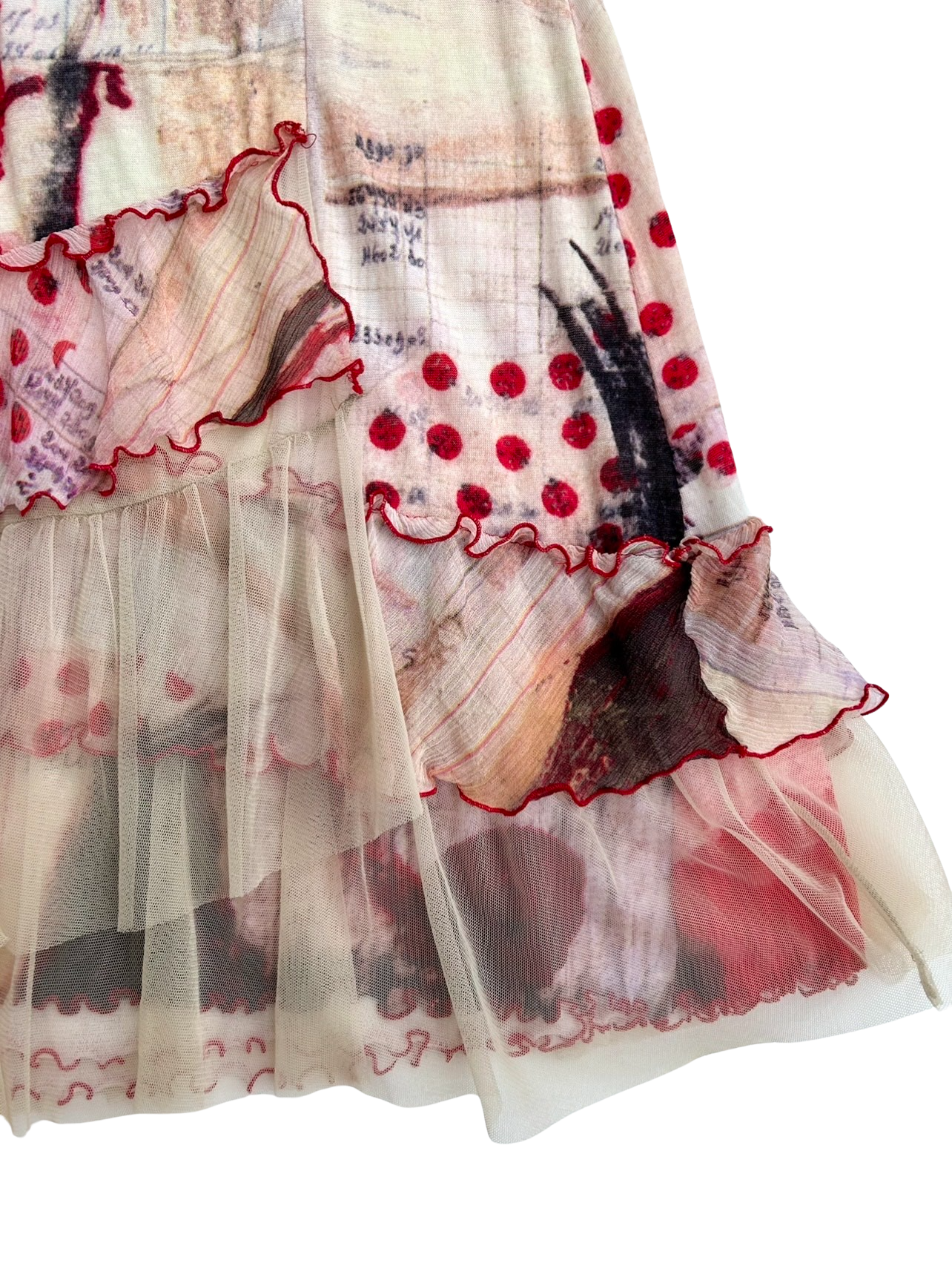 Y2K multi print dress