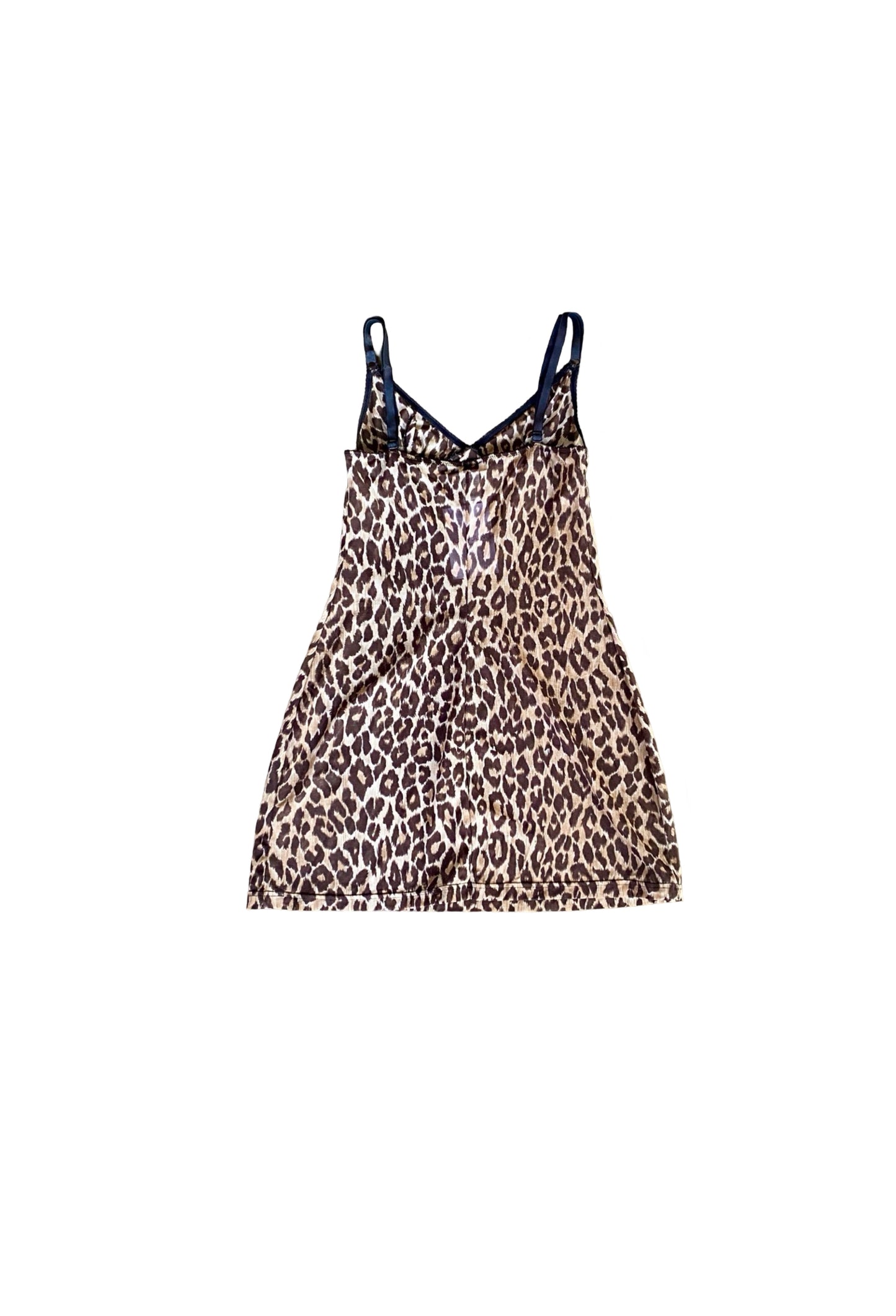 D&G Sheer Cheetah Mini Dress Y2K