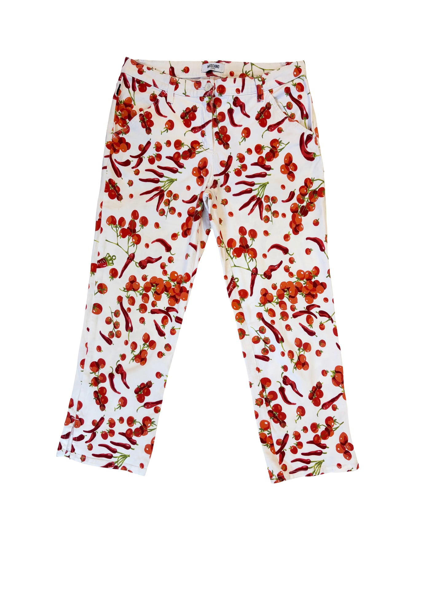 Moschino Jeans Tomato And Chili Capri Pants