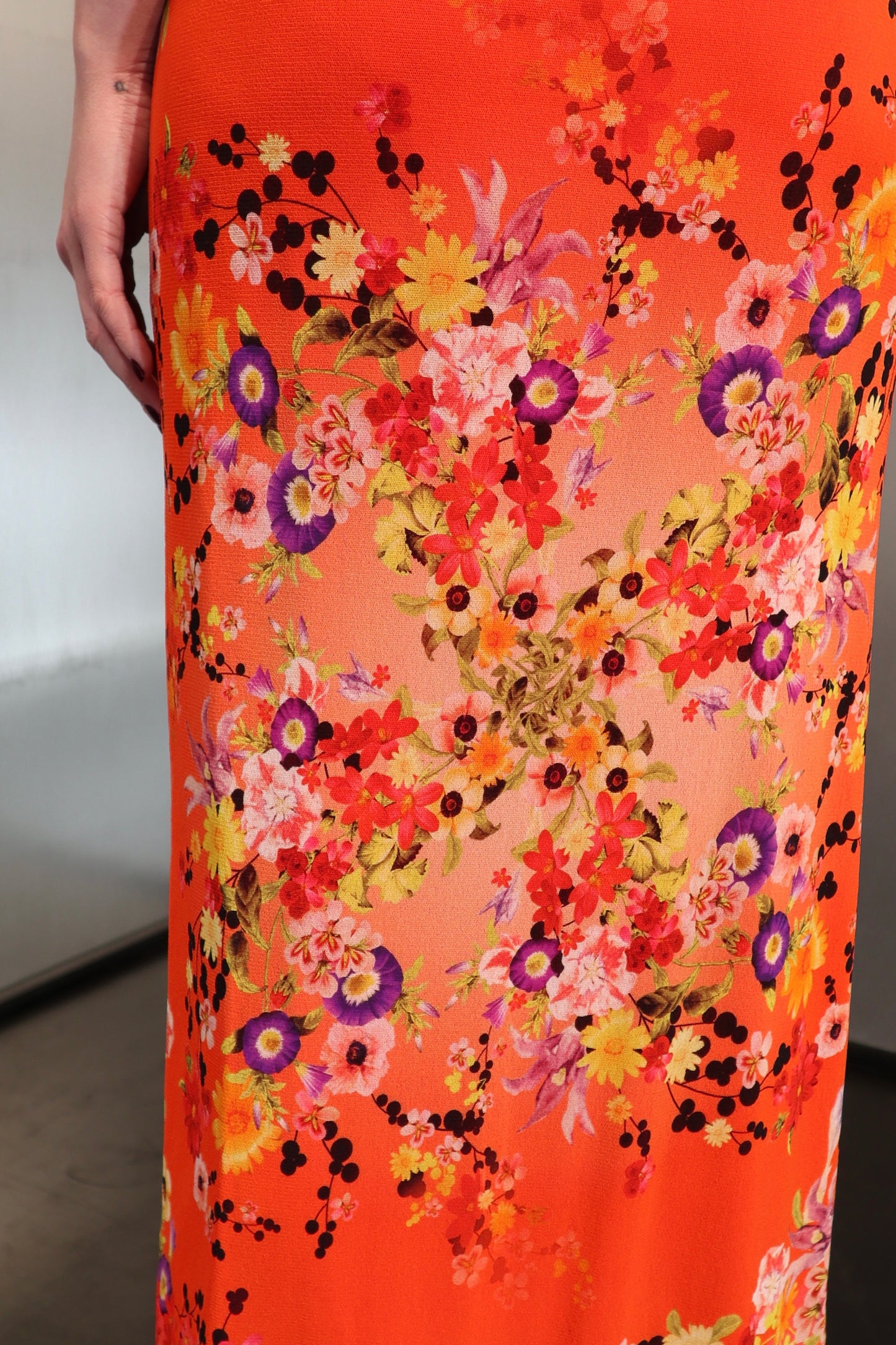 Vintage Fuzzi Floral Mesh Dress