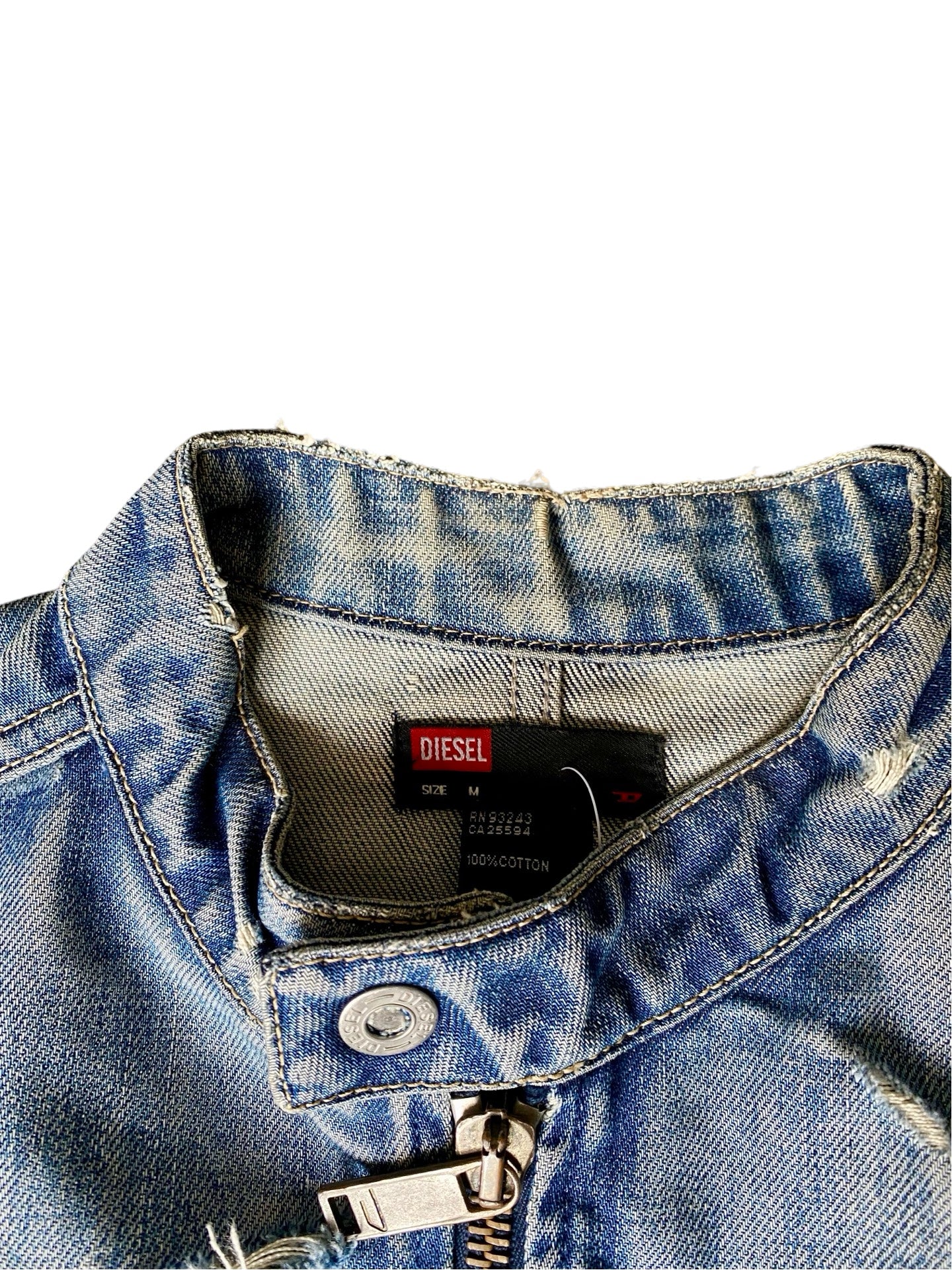 Diesel Moto Jeans Vest Y2K