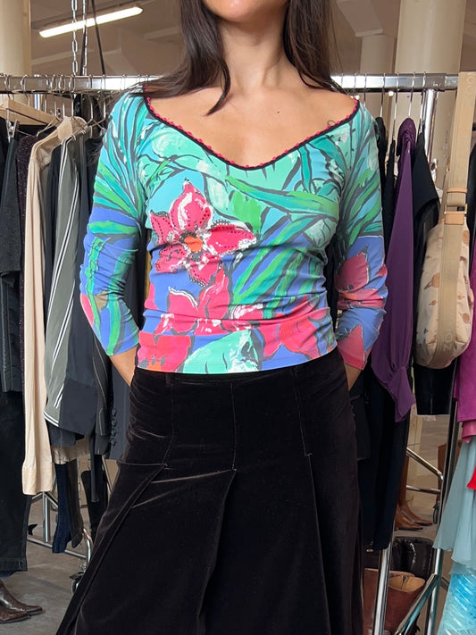 Blumarine flower top