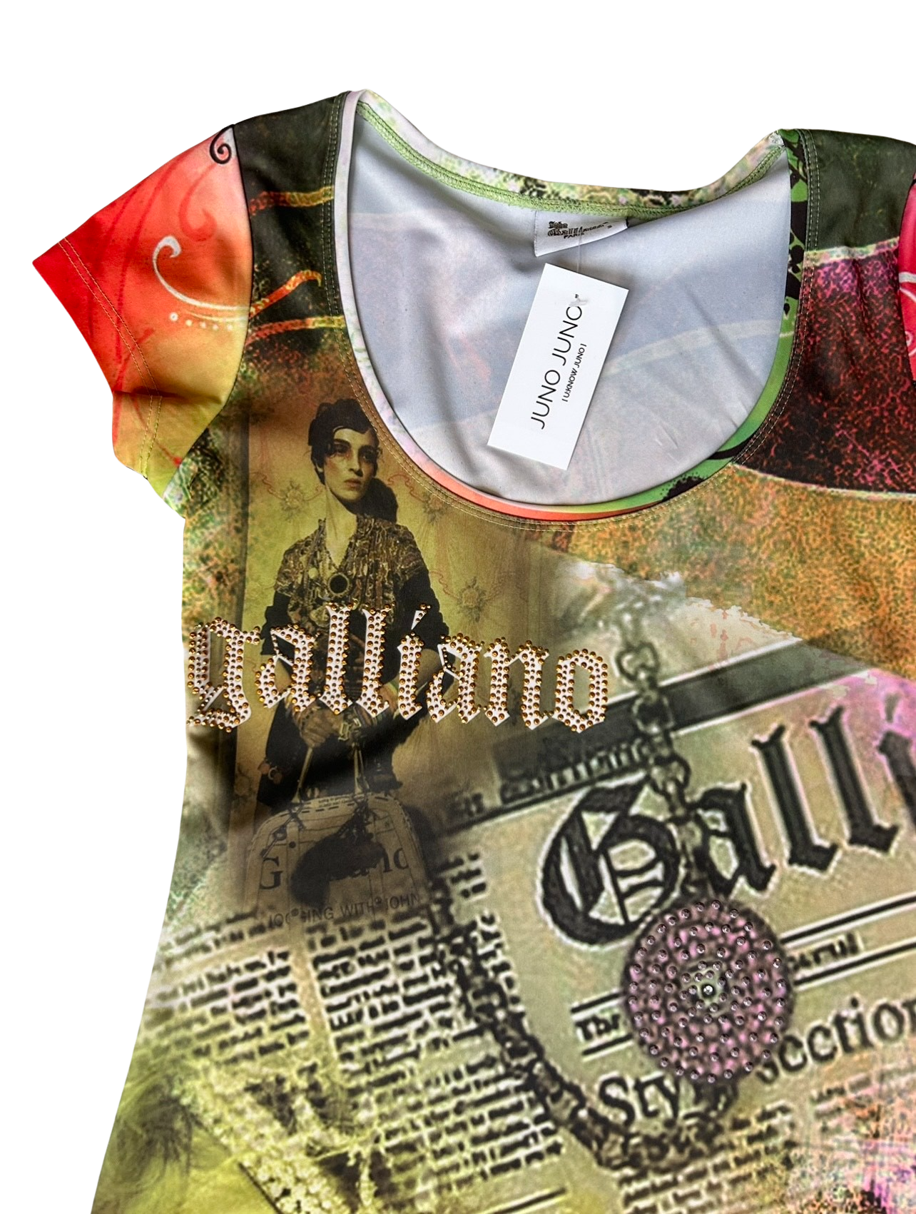 Iconic John Galliano newspaper dress