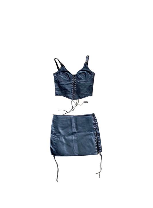 BLACK LEATHER SET 90’s