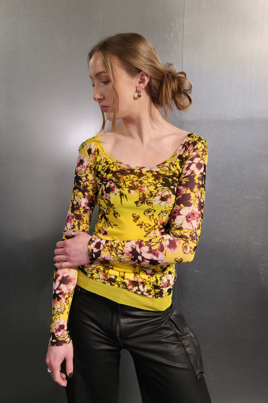 Gaultier Soleil Floral Meshtop