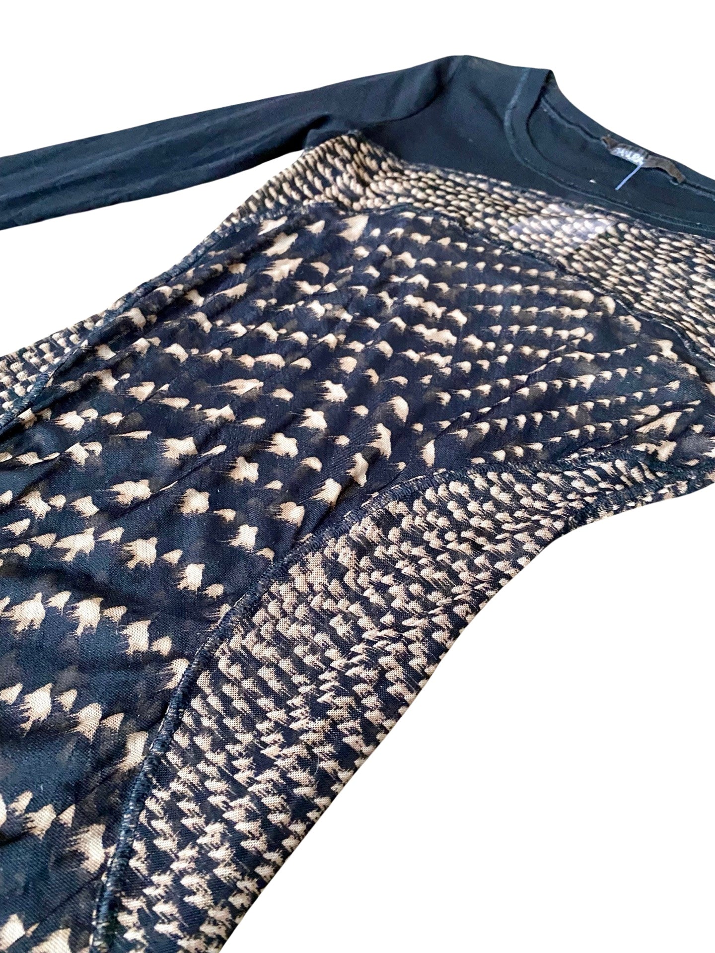 Mesh Top Abstract Pattern Y2K