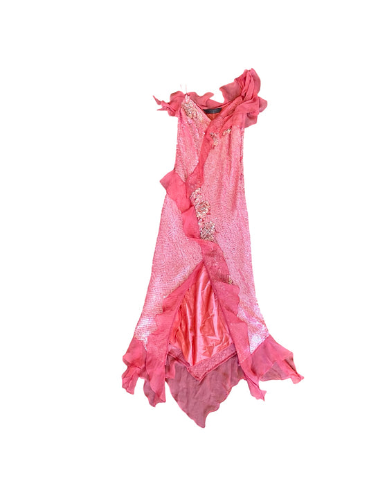Mermaid Silk Dress Y2K