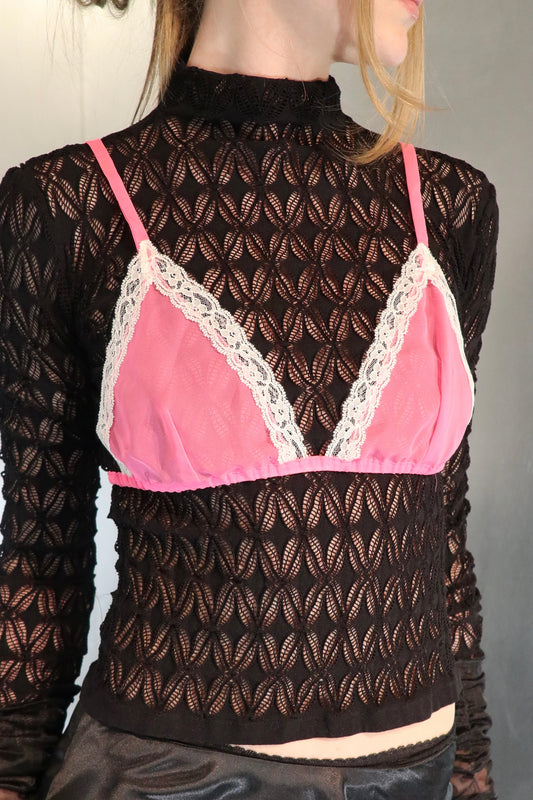 Blugirl by Blumarine Pink Lace Bra top