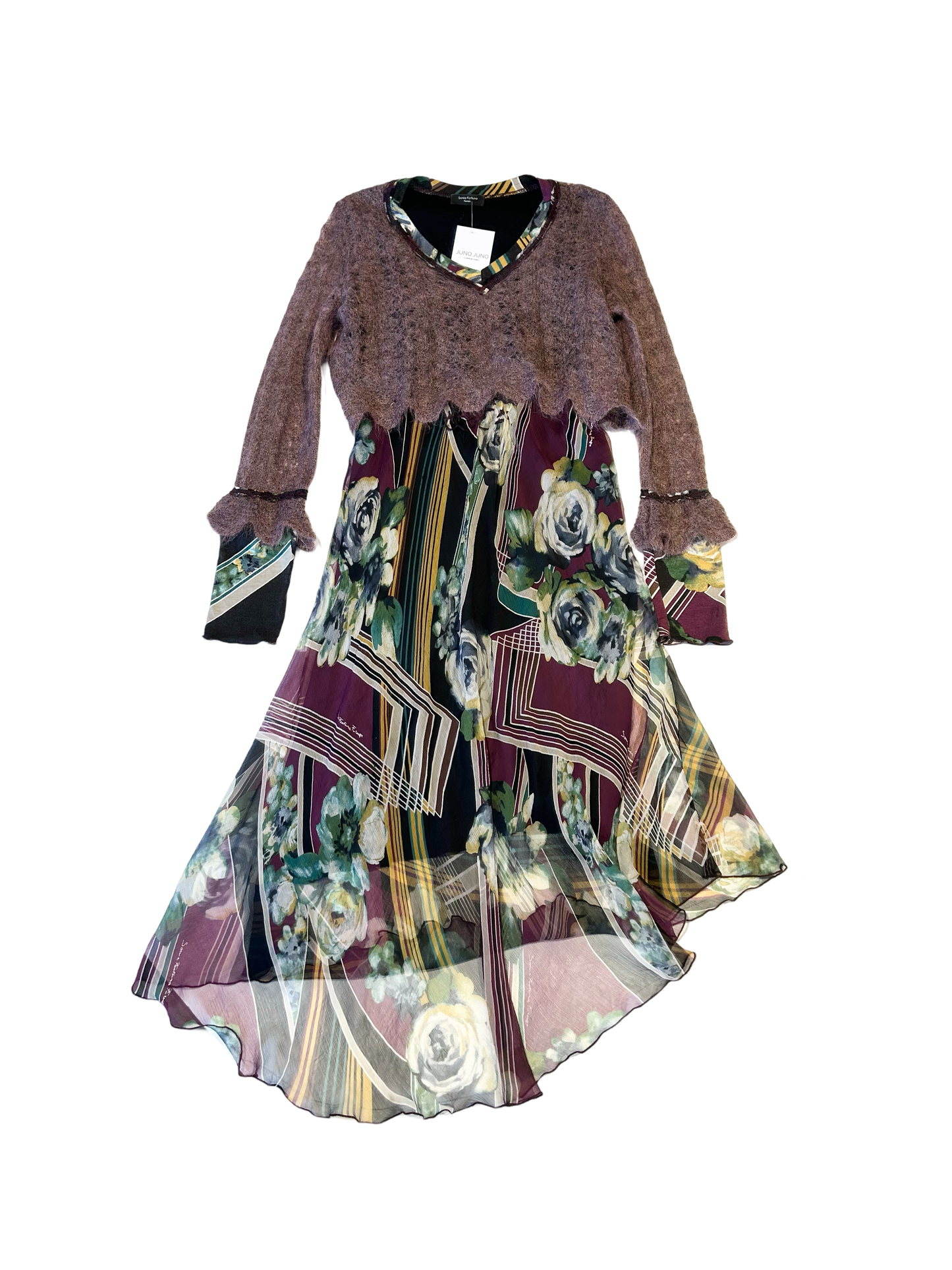 Sonia Fortuna mohair and silk mix dress