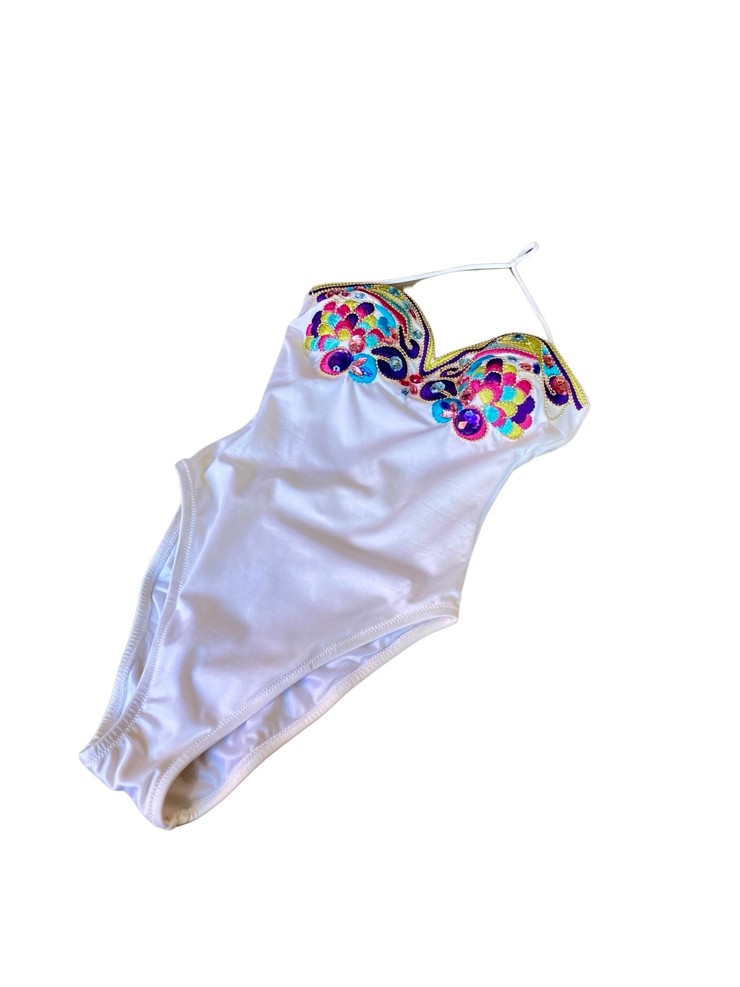 La Perla Embroidered Strass Swim 80’s