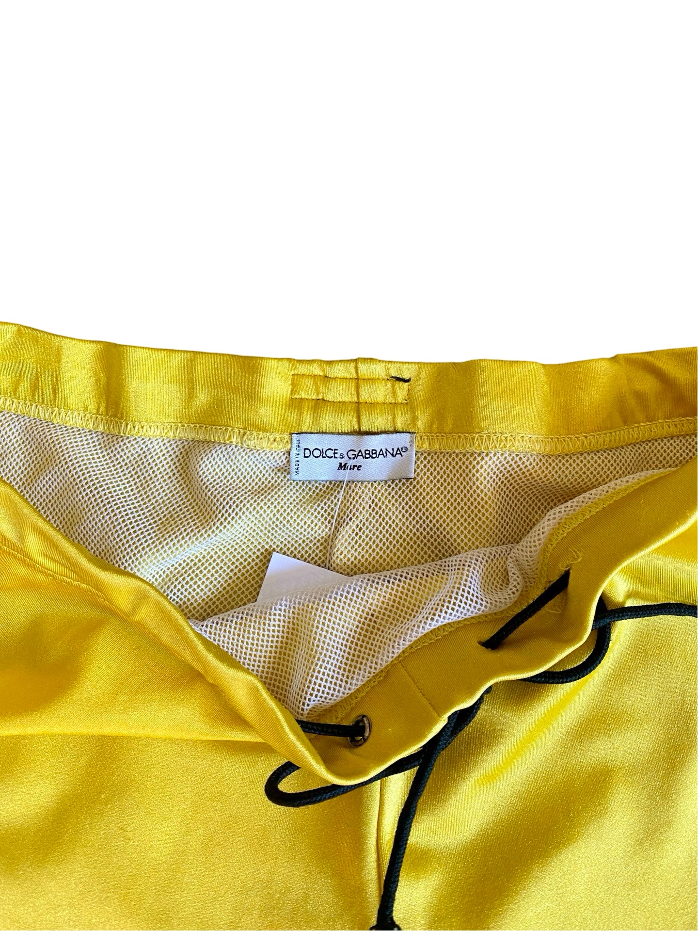 Dolce & Gabbana Yellow Swim Shorts Y2K