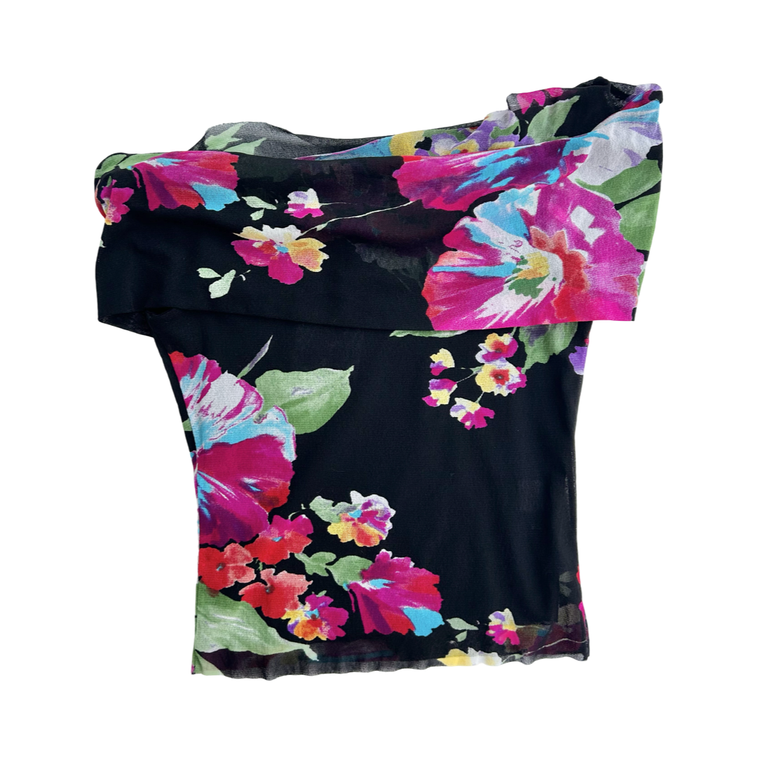 Italian mesh floral summer set