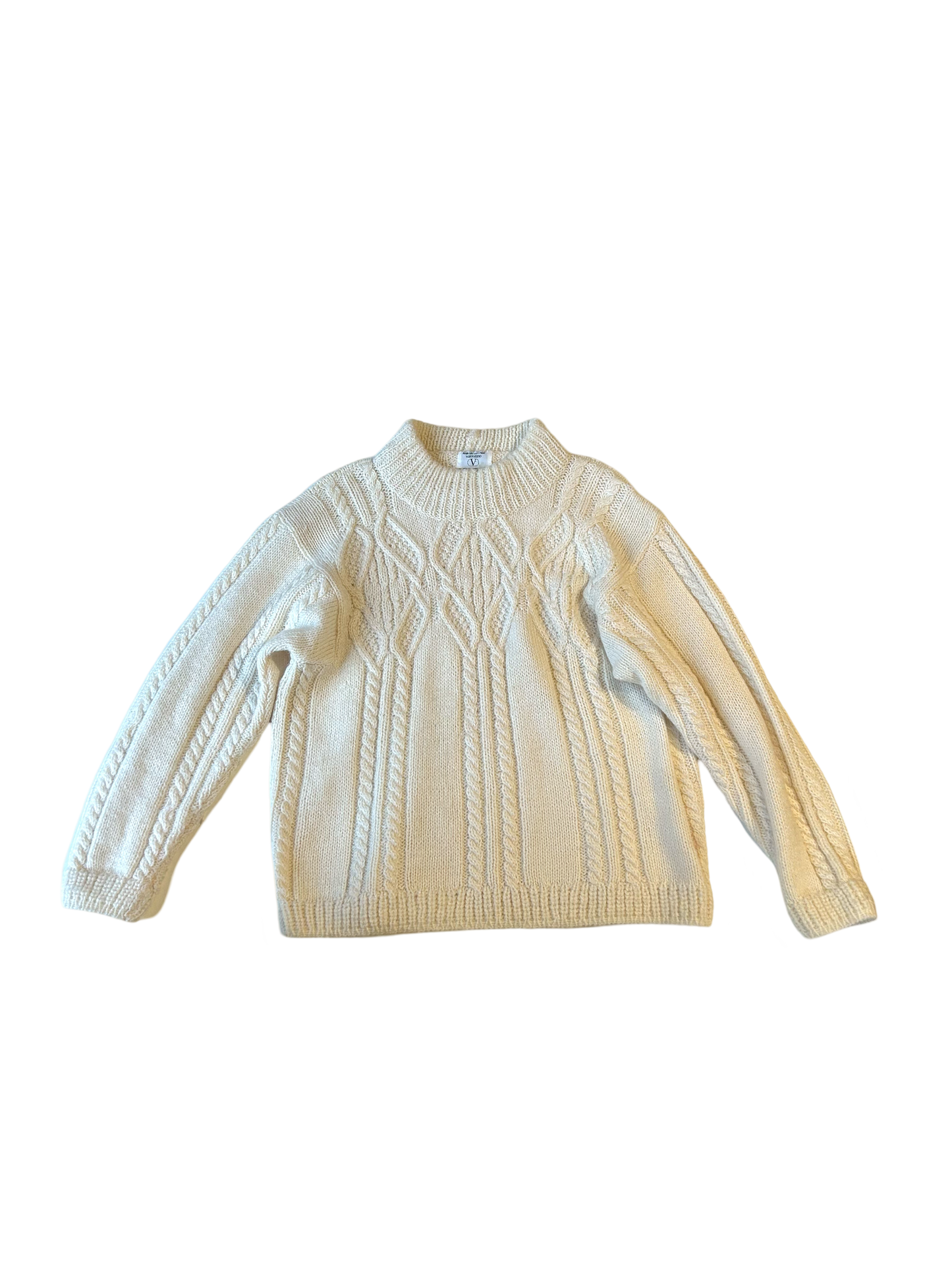 Valentino cable knit cream jumper